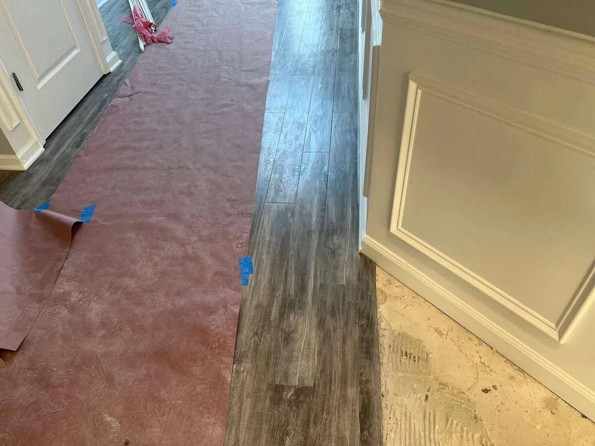 Completed marble shower restoration in Huntington